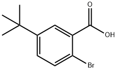 Benzoic acid, 2-bromo-5-(1,1-dimethylethyl)- Struktur