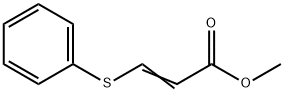 2-Propenoic acid, 3-(phenylthio)-, methyl ester Struktur