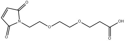 MAL-PEG2-酸 化学構造式