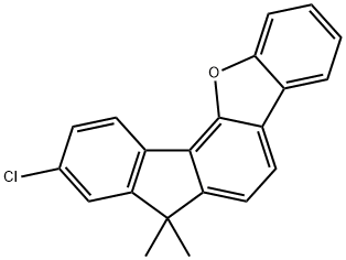 7H-Benzo[b]fluoreno[3,4-d]furan, 9-chloro-7,7-dimethyl- Structure