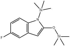 1H-Indole, 5-fluoro-1-(trimethylsilyl)-2-[(trimethylsilyl)oxy]- Struktur