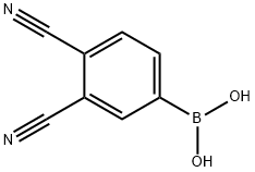Boronic acid, B-(3,4-dicyanophenyl)- Structure