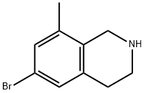 Isoquinoline, 6-bromo-1,2,3,4-tetrahydro-8-methyl- Structure