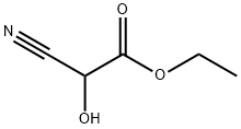 Acetic acid, 2-cyano-2-hydroxy-, ethyl ester 化学構造式