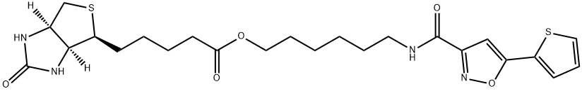 Biotinylated isoxazole 95% Struktur