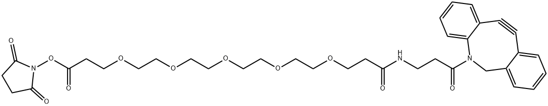 DBCO-PEG5-NHSエステル 化学構造式