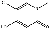 5-chloro-4-hydroxy-1-methyl-1,2-dihydropyridin-2-one Struktur