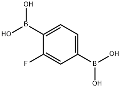 Boronic acid, B,B'-(2-fluoro-1,4-phenylene)bis- Structure