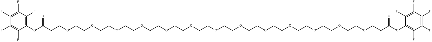 Bis-PEG13-PFP ester 化学構造式