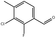 Benzaldehyde, 3-chloro-2-fluoro-4-methyl- Structure