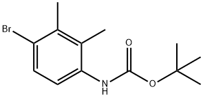 (4-溴-2,3-二甲基苯基)氨基甲酸叔丁酯, 1385026-24-3, 结构式