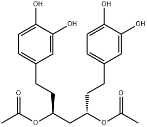 1,7-Bis(3,4-dihydroxyphenyl)
heptane-3,5-diyl diacetate