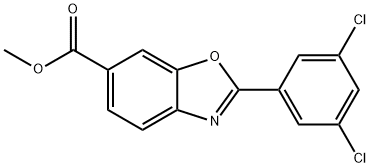 6-Benzoxazolecarboxylic acid, 2-(3,5-dichlorophenyl)-, methyl ester Structure