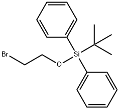 (2-溴乙氧基)(叔丁基)二苯基硅烷 结构式