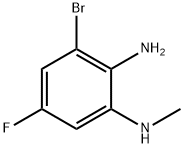 1,2-Benzenediamine, 3-bromo-5-fluoro-N1-methyl-, 1401817-80-8, 结构式