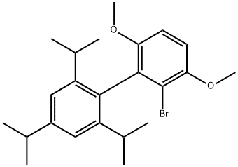 2-溴-3,6-二甲氧基-2',4',6'-三(异丙基)-1,1'-联苯,1402393-56-9,结构式