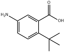 5-氨基-2-(叔丁基)苯甲酸 结构式