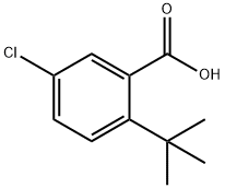 Benzoic acid, 5-chloro-2-(1,1-dimethylethyl)- Struktur