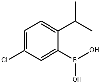 Boronic acid, B-[5-chloro-2-(1-methylethyl)phenyl]- Structure