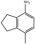 1H-Inden-4-amine, 2,3-dihydro-7-methyl- Struktur