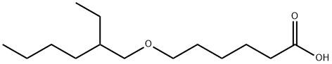 Hexanoic acid, 6-[(2-ethylhexyl)oxy]- Structure