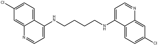 N1,N2-bis(7-chloroquinolin-4-yl)butane-1,4-diamine Structure