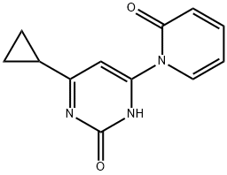 2-Hydroxy-4-(1H-pyridin-2-one)-6-cyclopropylpyrimidine Structure
