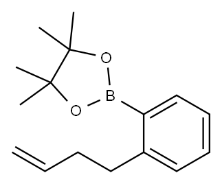 2-[2-(3-Buten-1-yl)phenyl]-4,4,5,5-tetramethyl-1,3,2-dioxaborolane 结构式