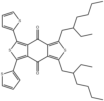 1,3-bis(2-ethylhexyl)-5,7-di(thiophen-2-yl)-4H,8H-benzo[1,2-c:4,5-c ']dithiophene-4,8-dione,1415929-77-9,结构式