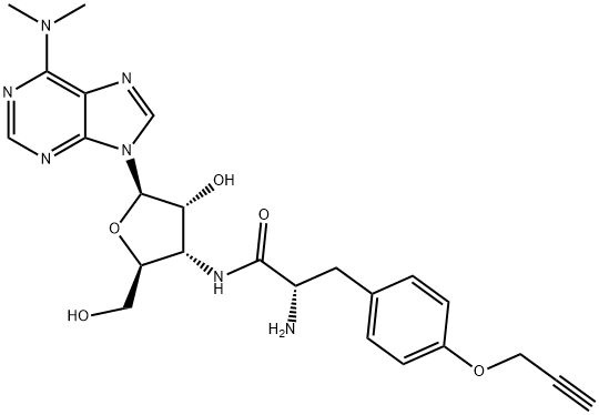O-Propargyl-PuroMycin Struktur