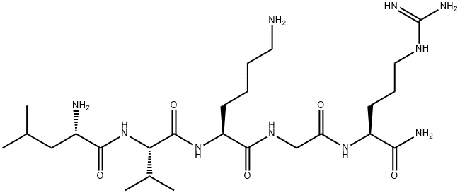 L-Argininamide, L-leucyl-L-valyl-L-lysylglycyl- 结构式