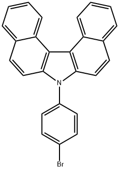 7-(4-溴苯基)二苯并[C,G]咔唑 结构式