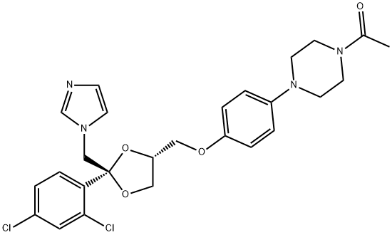 (2R,4R)-Ketoconazole, 142128-58-3, 结构式