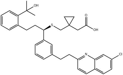 孟鲁司特钠二氢杂质, 142147-67-9, 结构式