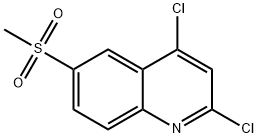 2,4-Dichloro-6-(methylsulfonyl)quinoline Struktur