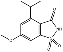 4-Isopropyl-6-Methoxysaccharin 化学構造式