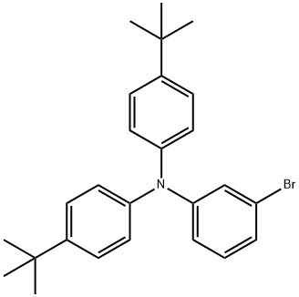 Benzenamine,3-bromo-N,N-bis[4-(1,1-dimethylethyl)phenyl]- Structure