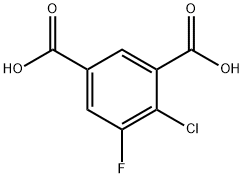 4-氯-5-氟间苯二甲酸 结构式