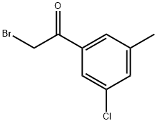 2-bromo-3'-chloro-5'-fluoroacetophenone 结构式