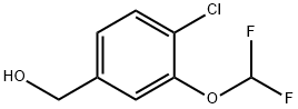 (4-chloro-3-(difluoromethoxy)phenyl)methanol Structure