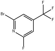 Pyridine, 2-bromo-6-fluoro-4-(trifluoromethyl)- Structure