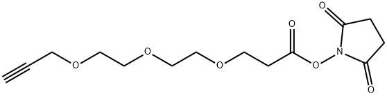 Propargyl-PEG3-NHS ester Struktur