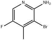 2-Pyridinamine, 3-bromo-5-fluoro-4-methyl- Struktur
