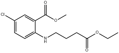Methyl 5-Chloro-2-[(4-ethoxy-4-oxobutyl)amino]benzoate Struktur