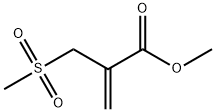 2-Propenoic acid, 2-[(methylsulfonyl)methyl]-, methyl ester Structure