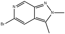 5-溴-2,3-二甲基-2H-吡唑并[3,4-C]吡啶 结构式