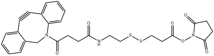 Azadibenzocyclooctyne-CONH-N-hydroxysuccinimidyl ester,1435934-53-4,结构式