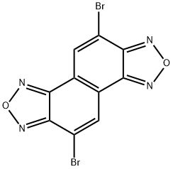 5,10-ジブロモナフト[1,2-c:5,6-c']ビス([1,2,5]オキサジアゾール) 化学構造式