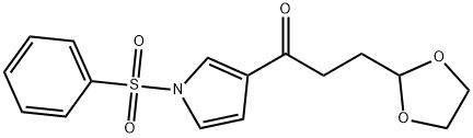 1-Propanone, 3-(1,3-dioxolan-2-yl)-1-[1-(phenylsulfonyl)-1H-pyrrol-3-yl]-