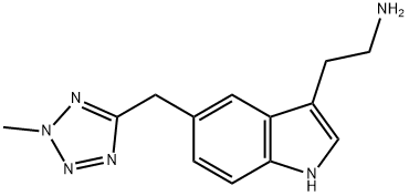 1H-Indole-3-ethanamine, 5-[(2-methyl-2H-tetrazol-5-yl)methyl]- Struktur